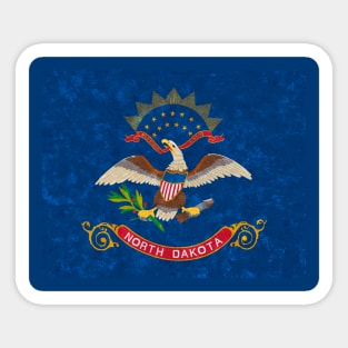 State flag of North Dakota Sticker